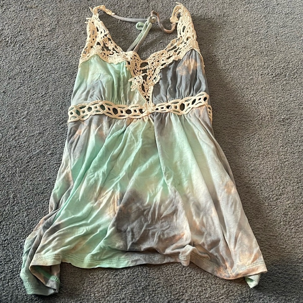 Tie dye halter top